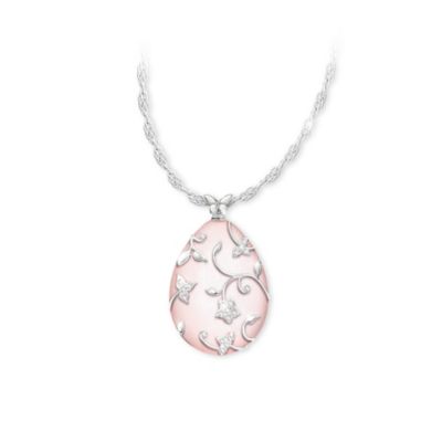 Sparkling Blossoms Pendant Necklace