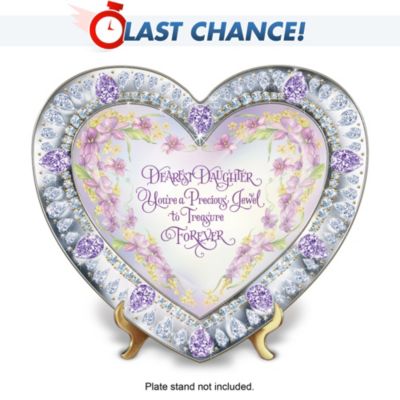 Daughter, You're My Heart's Treasure Heirloom Porcelain Collector Plate