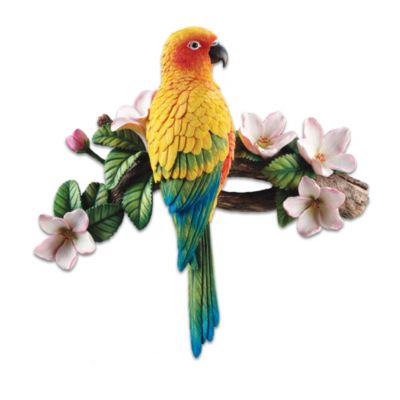 Sun Parakeet Wall Sculpture
