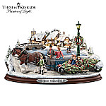 Buy Sculpture: Thomas Kinkade Bringing Home The Tree Sculpture