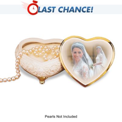 The Princess Catherine Royal Wedding Heart-Shaped Music Box