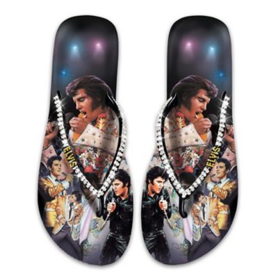 Elvis Presley Women's Flip Flops Elvis Showstopper