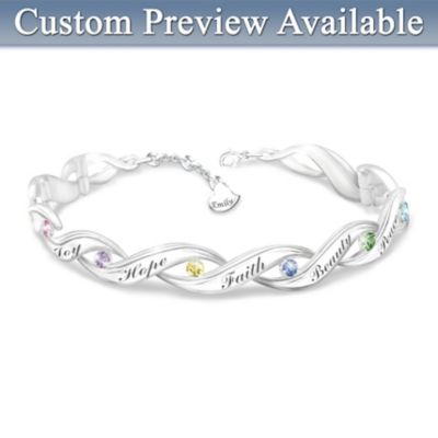 Wishes For My Daughter Personalized Bracelet