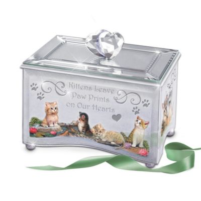 Purr-fect Reflections Of Love Mirrored Music Box