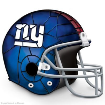 Officially Licensed New York Giants Stained-Glass Design Helmet Accent Lamp