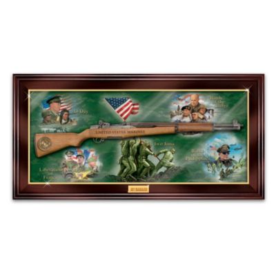 USMC M1 Garand Rifle Wall Decor