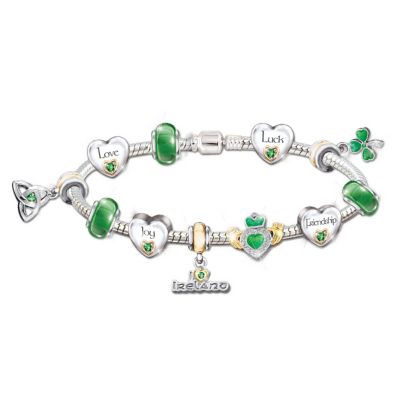 Irish Pride Charm Bracelet: Irish Blessings
