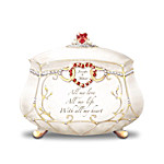 Hearts Embrace Personalized Music Box