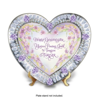 Granddaughter, You're My Heart's Treasure Heirloom Porcelain Collector Plate