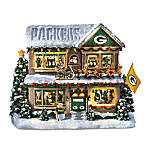 Sculpture: Green Bay Packers Twas The Night Before Christmas Talking Storyhouse Sculpture