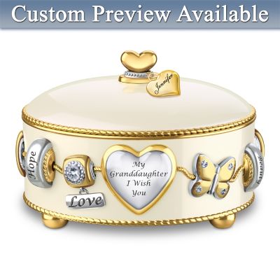 Granddaughter, I Wish You Heirloom Porcelain Music Box