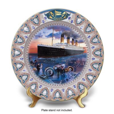Titanic 100 Year Anniversary Jeweled Collector Plate