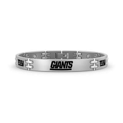 New York Giants Men's Titanium Magnetic Bracelet