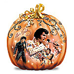 Elvis Takin Care Of Halloween Pumpkin Sculpture