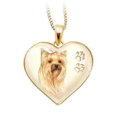 Keepsake Yorkie Dog Pendant Necklace