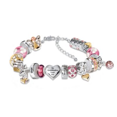 Heartfelt Wishes For My Granddaughter Bracelet