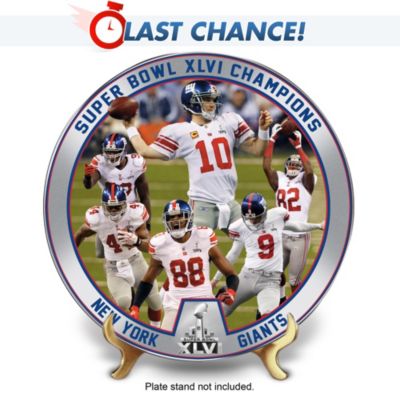 The New York Giants 2012 Super Bowl Champions Collector Plate