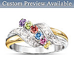 Personalized Birthstone Ring: A Mothers Embrace Of Love