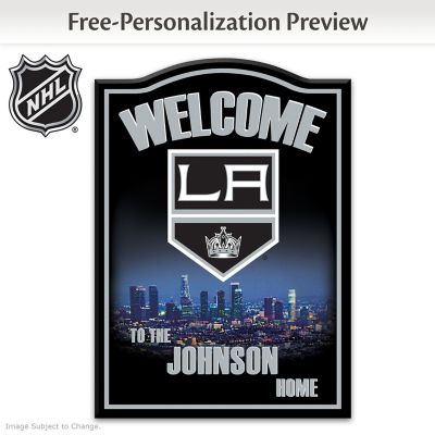 NHL® Los Angeles Kings® Personalized Welcome Sign Wall Decor