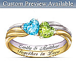 Womens Ring: Together In Love Personalized Ring