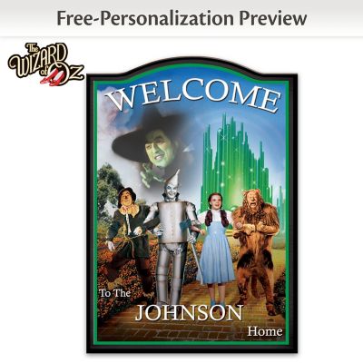 Wizard Of Oz Personalized Wall Decor