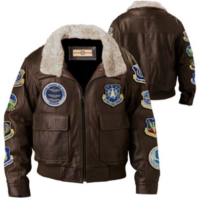 jacket jackets force air leather ace flying bomber