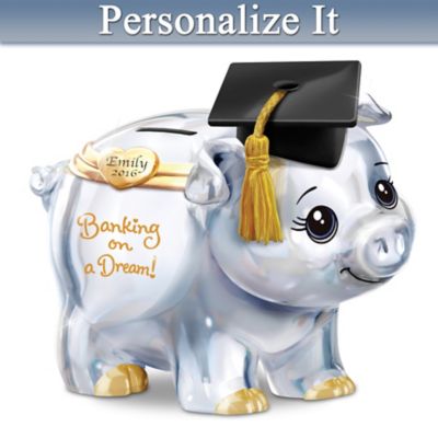 Banking On A Dream Graduation Personalized Piggy Bank