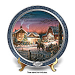 Collector Plate: Trimming The Tree: Terry Redlin Masterpiece Collector Plate