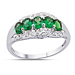 Ring: Charisma Green Garnet & Diamond Ring