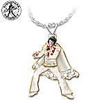 Buy Necklace: Hip Shakin' Elvis Signature Dance Moves Pendant Necklace