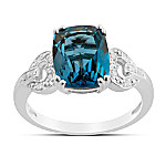 Ring: Splendor London Blue Topaz & Diamond Ring
