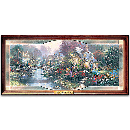 Thomas Kinkade Garden Of Light Collectible Stained Glass Wall Decor