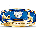 Buy Cats Fill A Heart With Love Enamel Ring