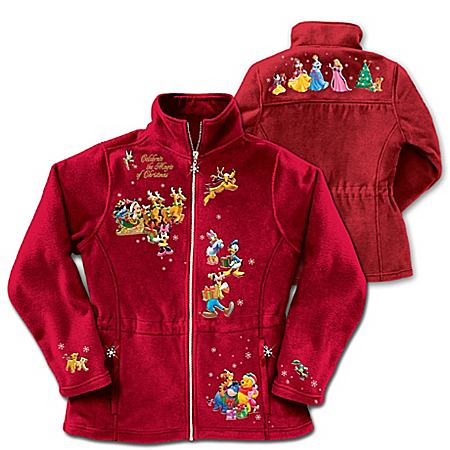 Disney Characters Fleece Jacket: Magic Of Christmas