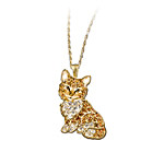 Buy Purr-fect Kitten Crystal Pendant Necklace