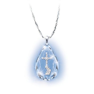 Buy The Loving Memories Teardrop Crystal Bereavement Pendant Necklace