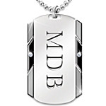 Buy For My Son Personalized Dog Tag Pendant Necklace