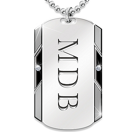 For My Son Personalized Dog Tag Pendant Necklace – Personalized Jewelry