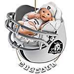 Buy Oakland Raiders Personalized Baby's First Christmas Ornament