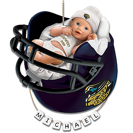 Jacksonville Jaguars Personalized Baby’s First Christmas Ornament
