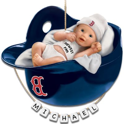 Buy Boston Red Sox Personalized Baby's First Christmas Ornament