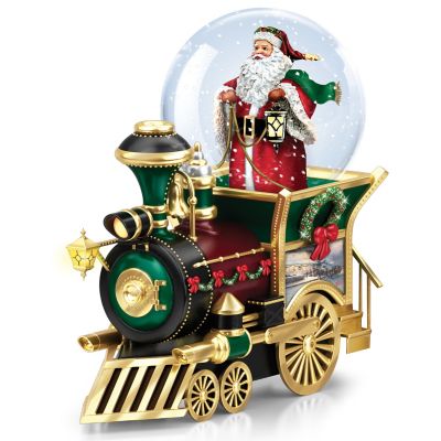 Buy Thomas Kinkade Santa Claus Is Comin' To Town Musical Snowglobe Train Car