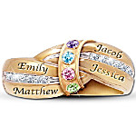 Buy A Mother's Embrace Personalized Birthstone Ring
