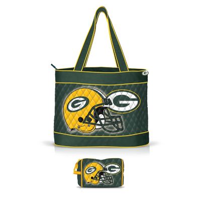 Buy Green Bay Packers Quilted Carryall Tote Bag