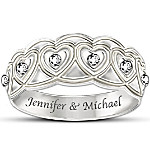 Buy Personalized Diamond Eternity Ring: Hearts Full Of Diamonds
