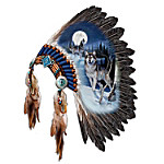 Buy Replica Warrior Headdress With Wolf Art Wall Decor: Moonlit Majesty