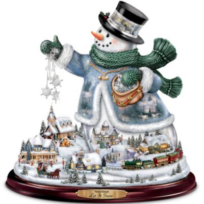 Buy Thomas Kinkade Snowman Tabletop Centerpiece: Let It Snow