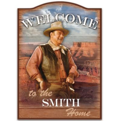 Buy John Wayne Personalized Welcome Sign Wall Decor