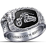 Buy Freedom's Ride Men's Motorcycle Ring