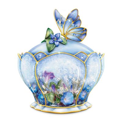 Buy Butterfly Floral Art Heirloom Porcelain Music Box: Whispering Wings